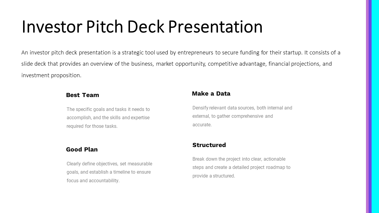 investor pitch deck presentation designer in new york